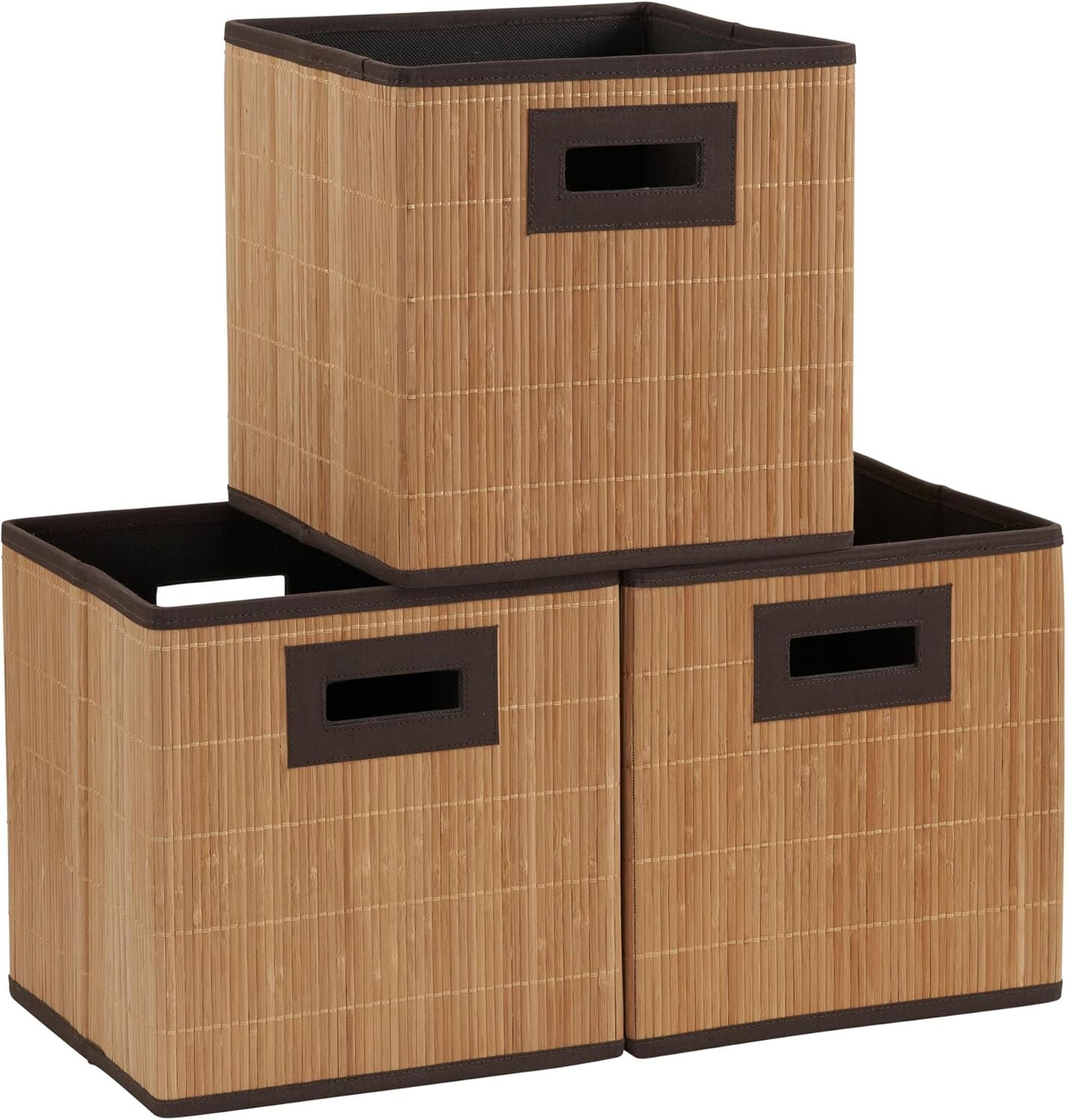 Household Essentials 3 Pack Premium Fabric Storage Cubes